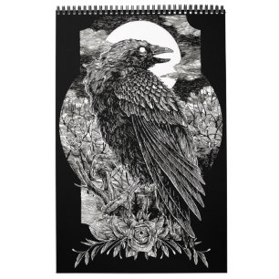 Calendario Cuervo Místico Oscuro