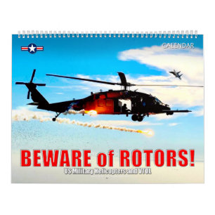 Calendario ¡CUIDADO con los ROTOR! Helicópteros y VTOL milita