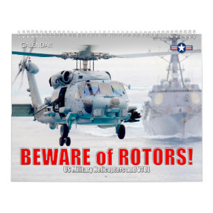 Calendario ¡CUIDADO con los ROTOR! Helicópteros y VTOL milita