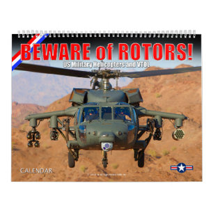 Calendario ¡CUIDADO con los ROTOR! Helicópteros y VTOL milita
