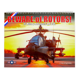 Calendario ¡CUIDADO con los ROTOR! Helicópteros y VTOL milita