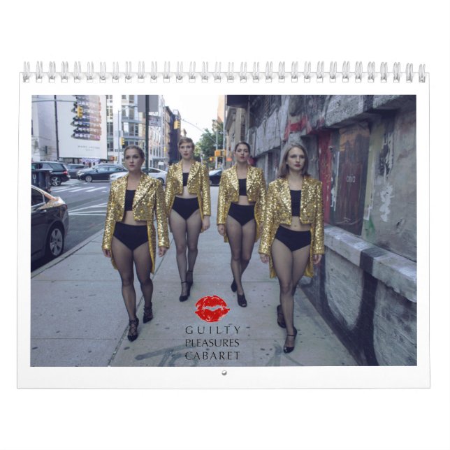 Calendario culpable del cabaret de 2018 placeres (Tapa)