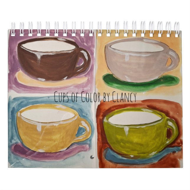 Calendario Cups Of Color by Clancy Calendar (Tapa)