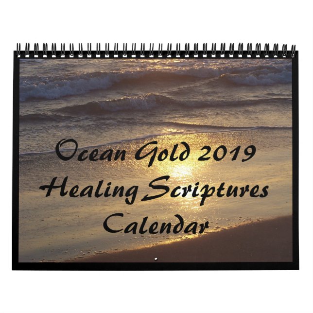 Calendario curativo de los versos 2019 de la (Tapa)