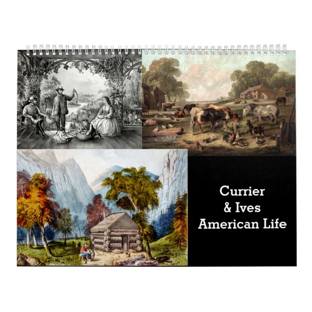 Calendario Currier e Ives - Vida Americana (Tapa)