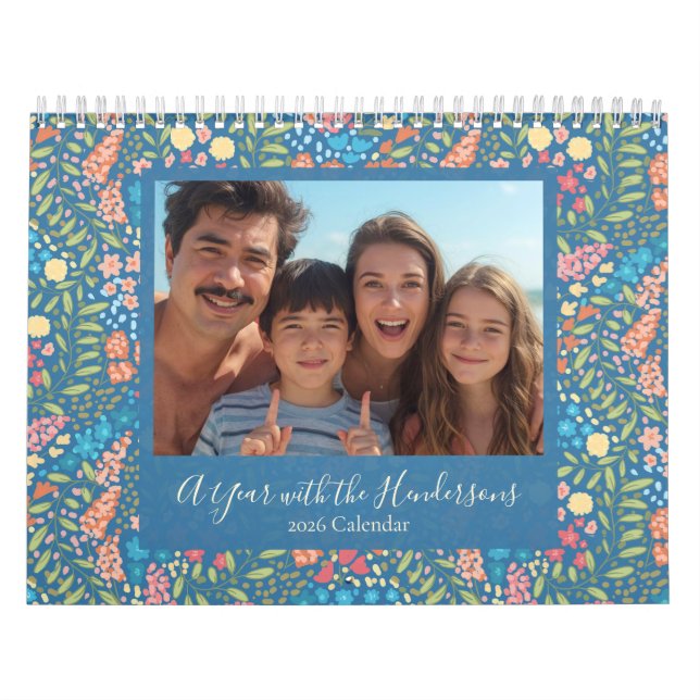 Calendario Custom 12-Month Photo Calendar – Holiday Gift (Tapa)