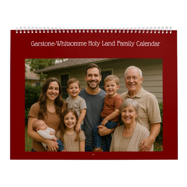 Calendario Custom Christian Family Bible Sites               (Tapa)