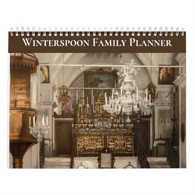 Calendario Custom Christian Family Scripture 12-Month Planner (Tapa)