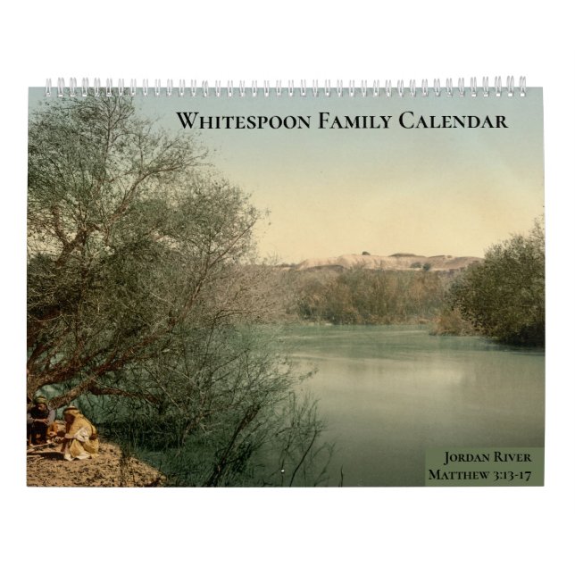 Calendario Custom Family Christian New Testament Church  (Reverso)