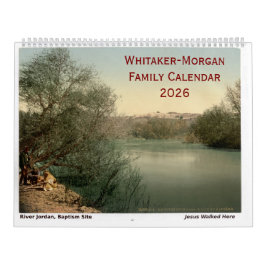 Calendario Custom Holy Land Bible Christian Family