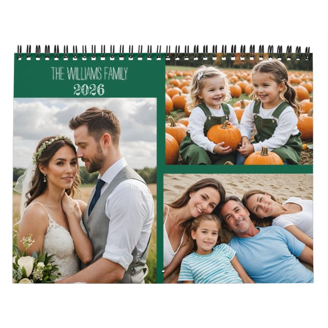Calendario Custom Photo Calendar – Full-Page Monthly Photos,  (Tapa)