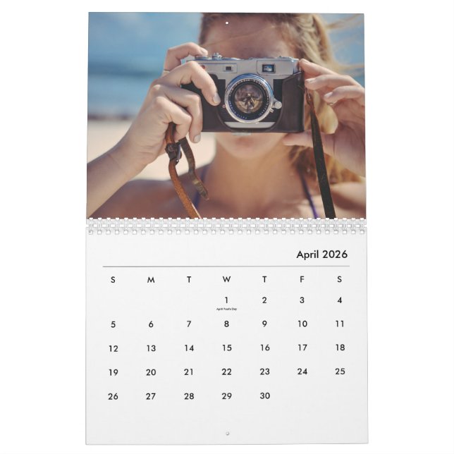 Calendario Custom Photo Calendar - New Years Gift Personalize (Apr 2026)