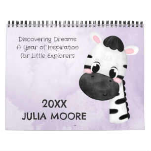 Calendario Cute acuarela Animales Inspiradores