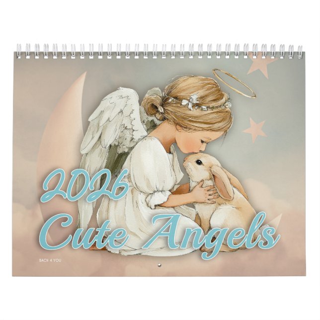 Calendario Cute Angels 2026 (Tapa)