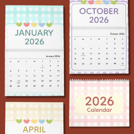 Calendario Cute & Colorful 2026 Calendar