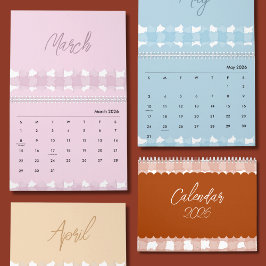 Calendario Cute & Colorful 2026 Calendar