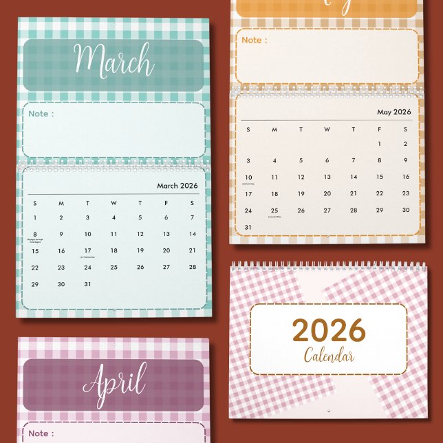 Calendario Cute & Colorful 2026 Calendar (Subido por el creador)