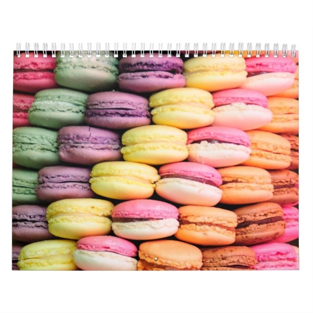 Calendario Cute francés Macaron Cookies (Tapa)