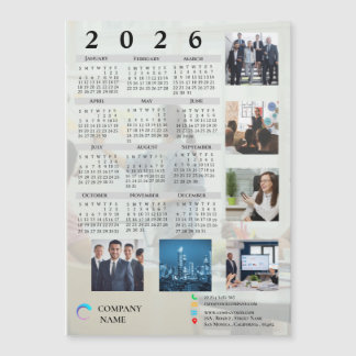 Calendario Cute Multi Photo Company Logo 2025
