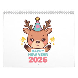 Calendario cute new year 2026 wall calendar