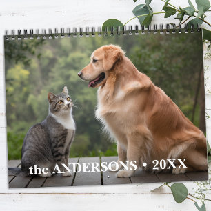 Calendario Cute Personalizado A Los Amantes De La Mascota Per