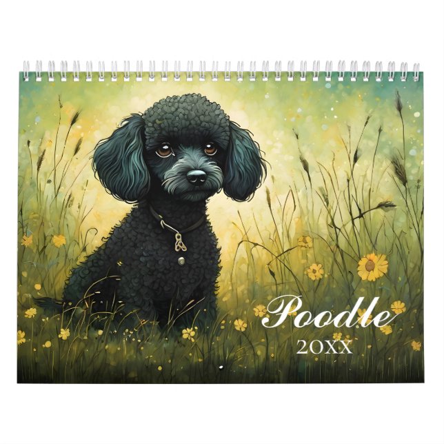 Calendario Cute Poodles (Tapa)