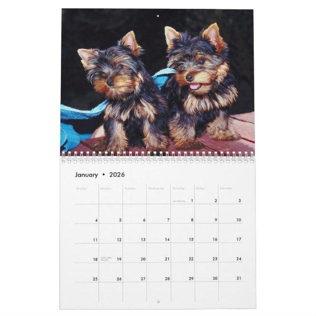 Calendario Cute Pups 2012 (Jan 2026)