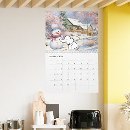 Calendario Cute Spot el elefante blanco