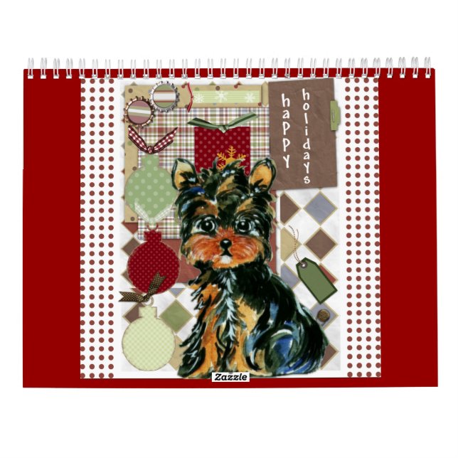 Calendario Cute Yorkie (Reverso)