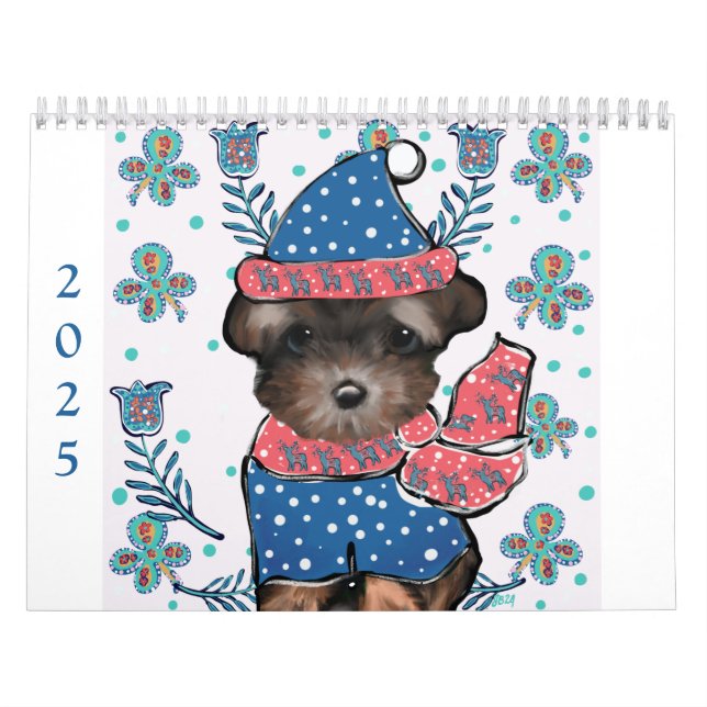Calendario Cute Yorkie (Tapa)