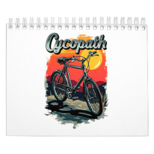 Calendario Cycopath: diseño de bicicleta de puesta de sol