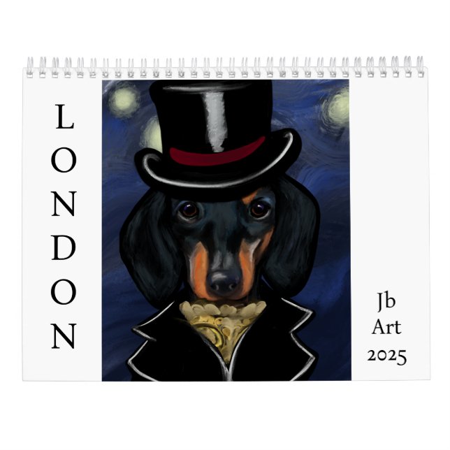 Calendario Dachshund (Reverso)