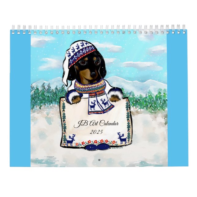 Calendario Dachshund (Reverso)
