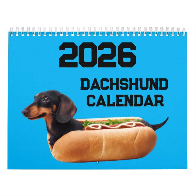 Calendario Dachshund Calendar (Tapa)
