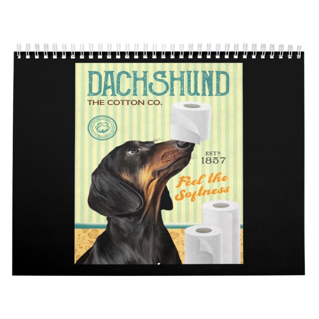 Calendario Dachshund Dog (Tapa)