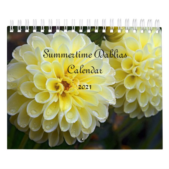 Calendario Dahlias de verano (Tapa)