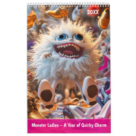 Calendario Damas Monstruosas – Un Año de Encanto Extravagante