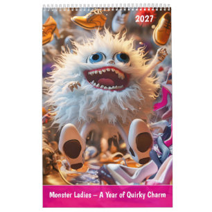 Calendario Damas Monstruosas – Un Año de Encanto Extravagante