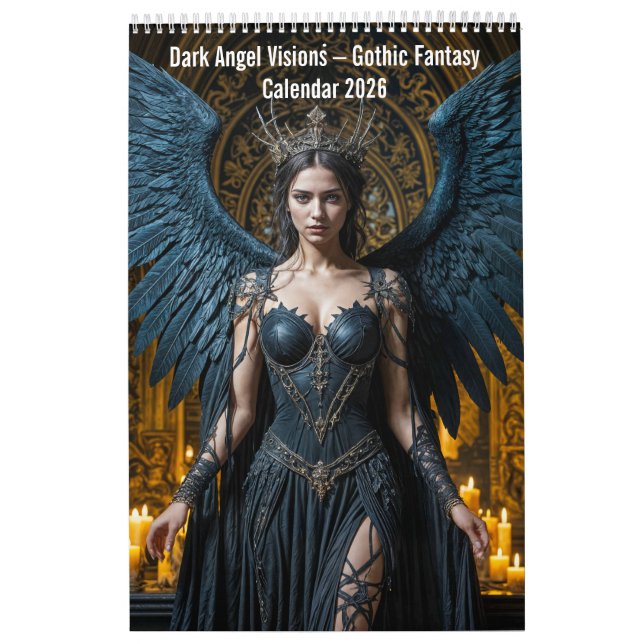 Calendario Dark Angel Visions – Gothic Fantasy Calendar 2026 (Tapa)