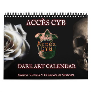 Calendario Dark Art Wall Calendar – Horizontal Format