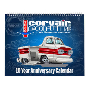 Calendario de 10 años del Foro Corvair