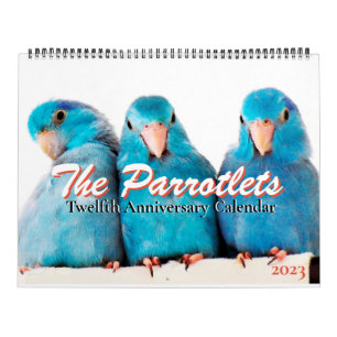 Calendario de 12 años de Parrotlets 2023