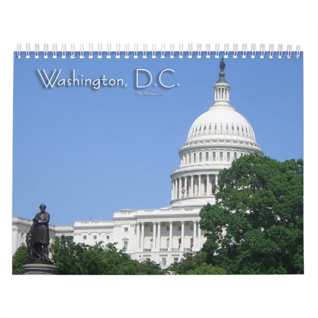 Calendario de 12 Escenas de Washington DC (Tapa)