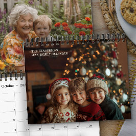 Calendario de 12 Meses 2027 Tu Propia Foto Cada Me