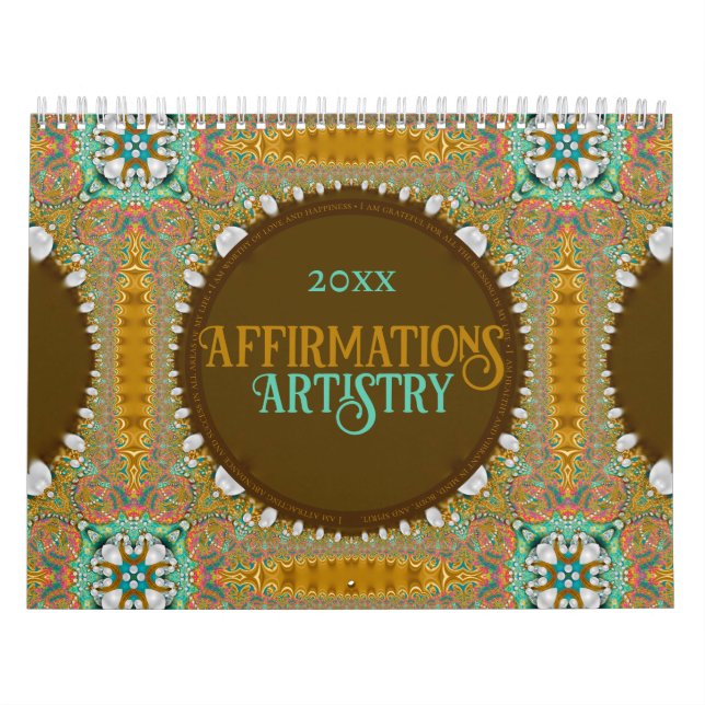 Calendario de 12 meses de Affirmations Artistry (Tapa)
