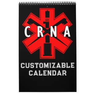 Calendario de 12 meses de anestesia CRNA