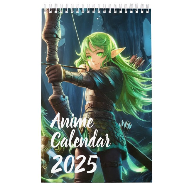 Calendario de 12 meses de Anime Chica (Tapa)