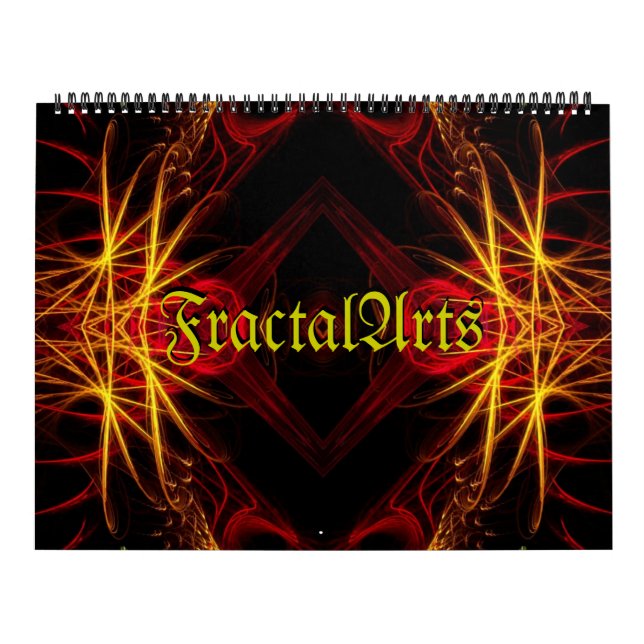 Calendario de 12 meses de artista fractal (Tapa)