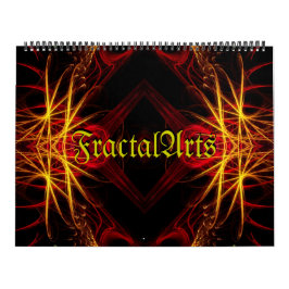 Calendario de 12 meses de artista fractal