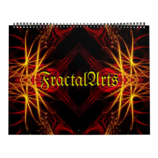 Calendario de 12 meses de artista fractal